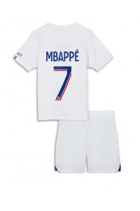 Paris Saint-Germain Kylian Mbappe #7 Babytruitje 3e tenue Kind 2022-23 Korte Mouw (+ Korte broeken)